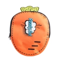 Carrot-shaped backpack for kids with 'Ready, Go' slogan in vibrant orange and green - Letter Print Style