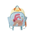 Mochila infantil de conejo en amarillo y azul cielo hecha de lona resistente - Azul