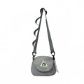 Borsa a tracolla sportiva grigia per bambini con tracolla regolabile e logo montagna - Grigio