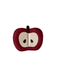 Mini mochila roja con forma de manzana para niños pequeños y costuras de semillas de fruta - Burdeos