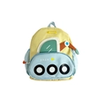 Yellow and blue excavator themed cartoon backpack for kindergarten boys and girls - Yellow