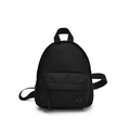 Mini zaino nero per bambini in nylon resistente con dettaglio logo alla moda - Nero