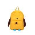 Niedlicher gelber Kinderrucksack im Hunde-Design mit braunen Ohren und viel Platz - Klein / Gelb