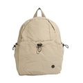 Mochila escolar de gran capacidad color caqui con cordones ajustables y bolsillos - Caqui