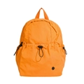 Mochila escolar naranja impermeable para niños con bolsillos de cordón y gran capacidad - Naranja