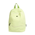 Minimalist mint green nylon school backpack for children with dual front zipper pockets - Fruit Green