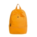 Minimalist bright orange school backpack for kids with multiple zippered compartments - Orange