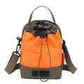 Sac bandoulière tactique vert olive et orange pour bouteille avec sangle réglable - Orange avec Vert Militaire