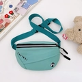 Sac de poitrine enfant vert menthe avec logo KAYINAI et bandoulière pour garçons filles - Vert