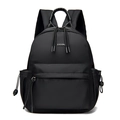 Minimalistischer schwarzer Reise-Rucksack mit LYSDL-Logo und großem Fassungsvermögen - Schwarz