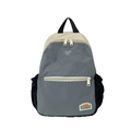 Zaino per bambini bicolore grigio e beige con tasche laterali resistenti - Nero