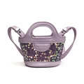 Mini sac seau à paillettes pour enfants en cuir violet avec bandoulière réglable - Violet