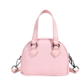 Rosa Mini-Handtasche in Muschelform für Mädchen mit Textur und Umhängeriemen - Rosa