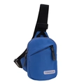 Borsa a tracolla blu scuro per bambini con cinturino regolabile e tasca zip - Blu