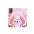 Rosa Kinderrucksack mit Hunde-Cartoon-Motiv und robuster Hartschale für Mädchen - Rosa