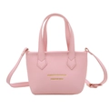 Rosafarbene Eimertasche für Mädchen mit Lychee-Struktur und verstellbarem Riemen - Rosa