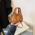Mini sac à main marron pour enfants avec imprimés d'ours et bandoulière réglable - Marron (Sac Uniquement)