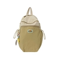 Kids contrast backpack in khaki and olive green with a colorful star pendant - Khaki