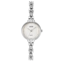 Elegante orologio al quarzo GEDI da donna color argento con quadrante bianco e strass - Cassa Argento Quadrante Bianco