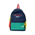 Zaino colorato per bambini con stampa TOCHASO in blu navy, verde, rosso e giallo - Blu Notte