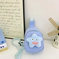 Sac de poitrine pour enfants bleu clair avec pendentif étoile en peluche mignonne - Bleu