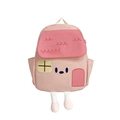 Zaino rosa carino per bambini a forma di casa con gambe 3D e design creativo del tetto - Grande / Rosa