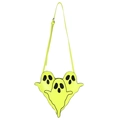 Borsa a tracolla gialla a forma di fantasma con volti di cartoni animati moda - Giallo
