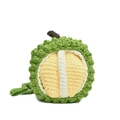 Borsa a tracolla durian fatta a mano all'uncinetto per bambini con trama a maglia - Durian a Tracolla