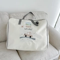 Grande borsa portaoggetti per bambini con stampa auto e slot per targhetta nominativa - Stile Auto