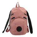 Zaino rosa a forma di cucciolo per bambine con grande capacità per viaggi e scuola - Rosa