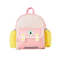 Mochila infantil colorida con bordado de árbol y tira reflectante de seguridad - Grande / Rosa