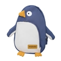 Blauwe pinguïn kinderrugzak van duurzaam nylon met 3D-vleugeldetails - Blauw