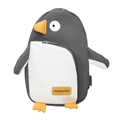 Schattige pinguïnvormige crossbodytas voor kinderen van grijs en wit nylon - donkergrijs
