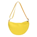 Bolso bandolera de media luna amarillo para niños con correa de tela ajustable suave - Amarillo