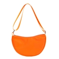 Bolso bandolera de media luna naranja brillante para niños con correa ajustable cómoda - Naranja