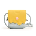 Mini bolso bandolera para niños con diseño ondulado en colores amarillo, azul y rosa - Amarillo y Azul