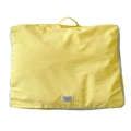 Large capacity yellow nursery quilt storage bag with shoulder straps and top zipper - Yellow