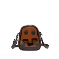Mini borsa a tracolla fantasma trasparente marrone per bambini con tracolla regolabile - Marrone