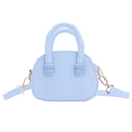 Sac à main enfant bleu clair texturé avec poignées et bandoulière amovible - Bleu