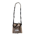 Sac bandoulière kaki cool pour garçon avec cordon et poche en filet noir - Kaki