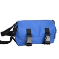Bolso bandolera azul eléctrico para niños con doble hebilla y correa ajustable negra - Azul