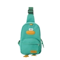 Sac banane canard vert menthe pour enfants avec bandoulière réglable et design - Vert