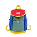 Mochila colorida para niños con diseño de paneles en rojo, azul, verde y amarillo - Colorido
