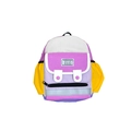 Cute contrast color lightweight backpack for kids with reflective safety strip - Small / Purple