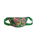 Vintage heuptas voor kinderen in felgroen met bloemenpatroon en verstelbare band - Groen