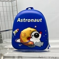 Zaino rigido blu da astronauta per bambini con motivi di pianeti e razzi spaziali - Blu