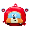 3D hardcase rugzak voor de kleuterschool met rood cartoon auto-ontwerp voor kinderen - Rood