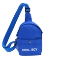 Leichte blaue Kinder Bauchtasche mit Cool Boy Druck und verstellbarem Gurt - Blau