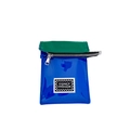 Mini sac bandoulière en cuir verni brillant pour enfants bleu et vert contrasté - Couleur Contrastée