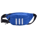 Blauwe sportieve heuptas voor kinderen met witte strepen en verstelbare riem - Blauw